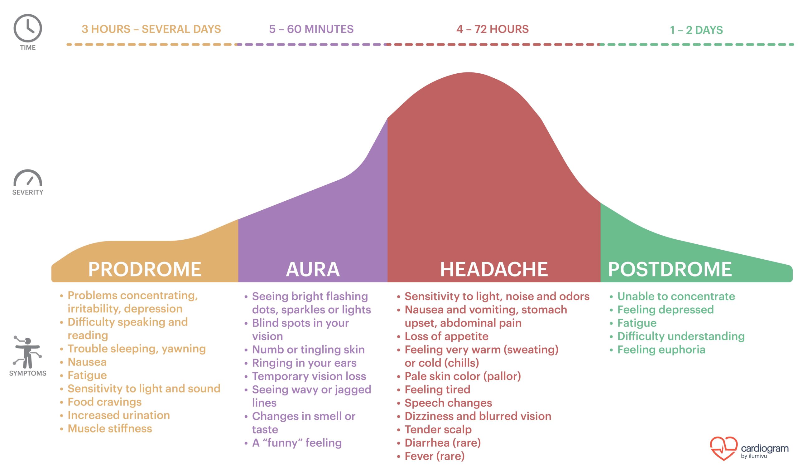 4 Stage of a Migraine