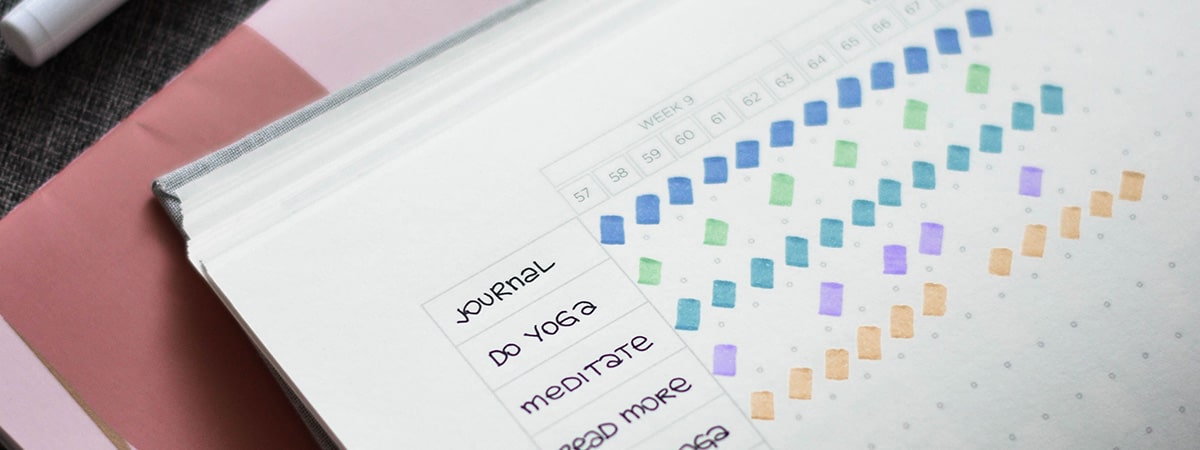 Paper tracking daily routine and habits